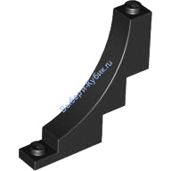 Деталь Лего Арка 1 х 5 х 4 Обратная Цвет Черный