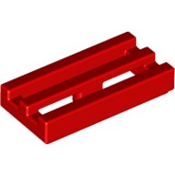 Деталь Лего Плитка Модифицированная 1 х 2 Решетка Цвет Красный