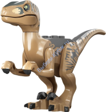 Деталь Лего Динозавр Велоцераптор Цвет Темно-Песочный