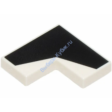 Деталь Лего Плитка 2 х 2 Угол С Рисунком Цвет Белый