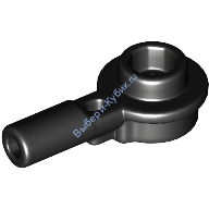 Деталь Лего Стержень 1L С 1 х 1 Круглой Пластиной С Открытой Шляпкой Цвет Черный