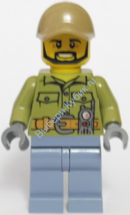 Минифигурка Лего Сити - Исследователь вулканов - Мужчина