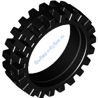 Деталь Лего Шина 23 Мм D х 7 Мм Цвет Черный