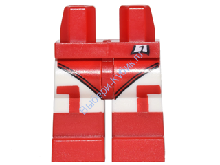 Деталь Лего Ноги С Рисунком Цвет Красный