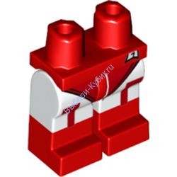 Деталь Лего Ноги С Рисунком Цвет Красный