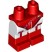 Деталь Лего Ноги С Рисунком Цвет Красный