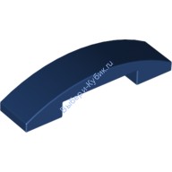 Деталь Лего Скос Закругленный 4 х 1 Двойной Без Штырьков Цвет Темно-Синий