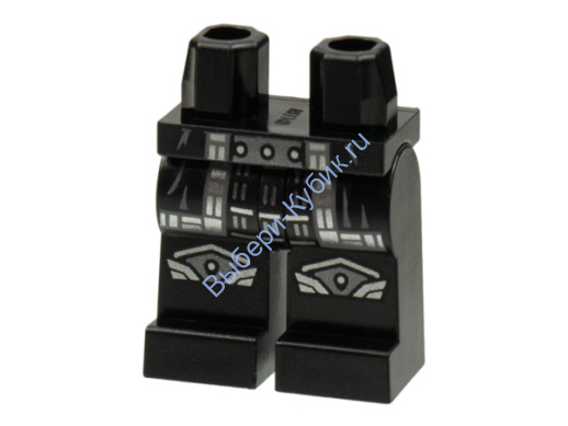 Деталь Лего Ноги С Рисунком Цвет Черный