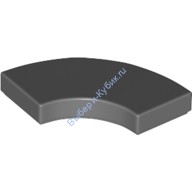 Деталь Лего Плитка Круглый Угол 2 х 2 Макарони Цвет Темно-Серый