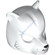 Деталь Лего Шлем Маска Медведя Цвет Белый