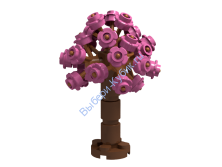 Набор Деталей Лего от Выбери Кубик ДЕРЕВО Темно-Розовый