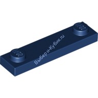 Деталь Лего Пластина 1 х 4 С 2 Штырькаи Без Желобка Цвет Темно-Синий