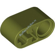 Деталь Лего Техник Бим 1 х 2 Толстый С Отверстиями Для Пина И Оси Цвет Оливковый Зеленый