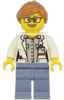 Минифигурка Лего Сити Ученый