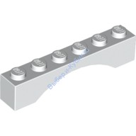 Деталь Лего Арка 1 х 6 Цвет Белый