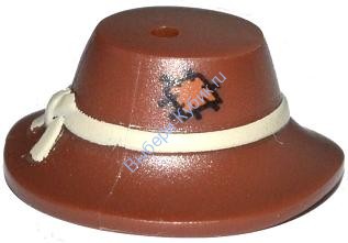 Деталь Лего Шляпа С Рисунком Цвет Коричневый