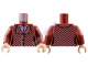Деталь Лего Торс Цвет  Темно-Красный