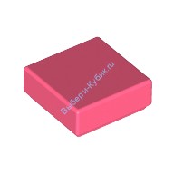 Деталь Лего Плитка 1 х 1 С Желобком Цвет Коралловый