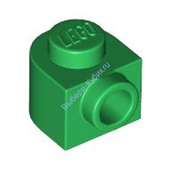 Деталь Лего Кубик Модифицированный Половина Круга 1 х 1 Цвет Зеленый