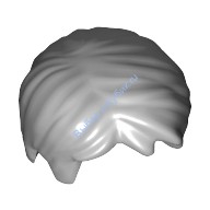 Деталь Лего Парик Цвет Светло-Серый