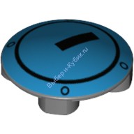 Деталь Лего Пластина Круглая 2 х 2 С Округлым Дном Цвет Темно-Серый