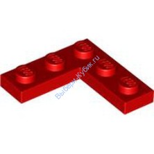 Деталь Лего Пластина Угол 3 х 3 Цвет Красный