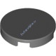 Деталь Лего Плитка Круглая 2 х 2 С Креплением Под Штырек Снизу Цвет Темно-Серый