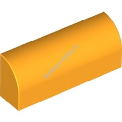 Деталь Лего Кубик Модифицированный 1 х 4 х 1 1/3 Без Штырьков С Закругленным Верхом Цвет Ярко-Светло-Оранжевый