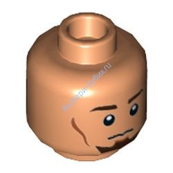 Деталь Лего Голова Минифигурки Двухсторонняя Цвет Карамельный