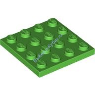 Деталь Лего Пластина 4 х 4 Цвет Ярко-Зеленый