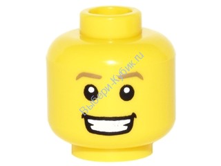 Деталь Лего Голова Минифигурки Цвет Желтый