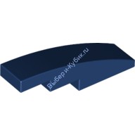 Деталь Лего Скос Закругленный 4 х 1 Без Штырьков Цвет Темно-Синий