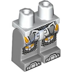 Деталь Лего Ноги С Рисунком Цвет Белый