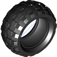 Деталь Лего Шина 68.7 x 34 R Цвет Черный
