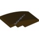 Деталь Лего Скос Закругленный 4 х 2 Без Штырьков Цвет Темно-Коричневый