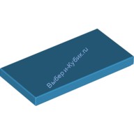 Деталь Лего Плитка 2 х 4 Цвет Темно-Лазурный