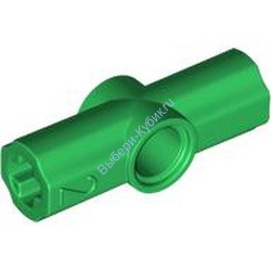 Деталь Лего Техник Коннектор Угловой #2 - 180 Градусов Цвет Зеленый 