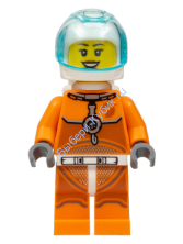 Минифигурка Лего Сити - Астронавт - Женщина