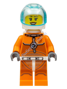 Минифигурка Лего Сити - Астронавт - Женщина