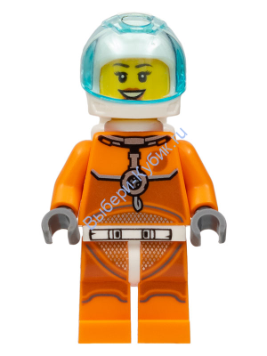 Минифигурка Лего Сити - Астронавт - Женщина
