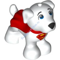 Деталь Лего Собака Цвет Белый