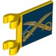 Деталь Лего Флаг 2 х 2 С Рисунком Цвет Желтый