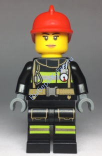   Минифигурка Лего Сити -  Пожарный 