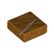 Деталь Лего Плитка 1 х 1 С Желобком Цвет Металлический Золотой