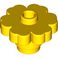 Деталь Лего Цветок 2 Х 2 Округлый - Открытый Штырек Цвет Желтый