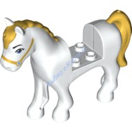 Деталь Лего Лошадь Цвет Белый