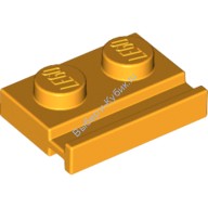 Деталь Лего Пластина 1 х 2 С Дверной Рельсой Цвет Ярко-Светло-Оранжевый