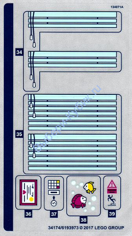 Наклейки К Набору Лего 41318 - Лист 2 (34174/6193973)