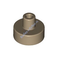 Деталь Лего Плитка Круглая 1 х 1 С Держателем Цвет Темно-Песочный