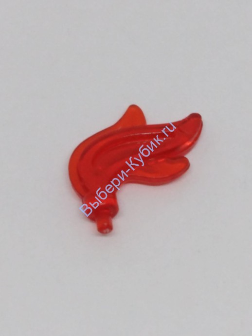 Деталь Аналог Совместимый С Лего Перо / Огонь / Вода Цвет Прозрачно-Красный